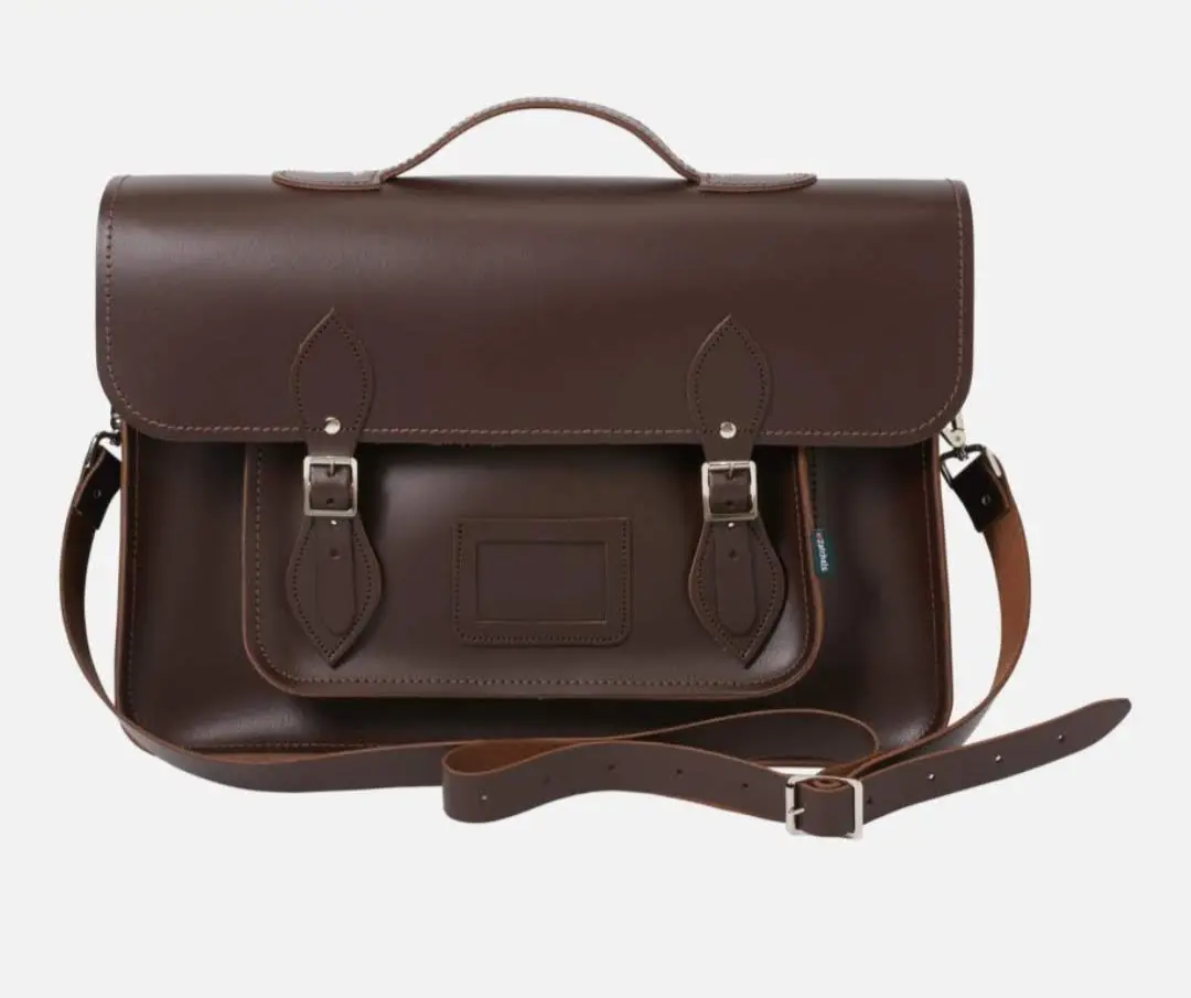 Handmade Satchel Backpack - Dark Brown