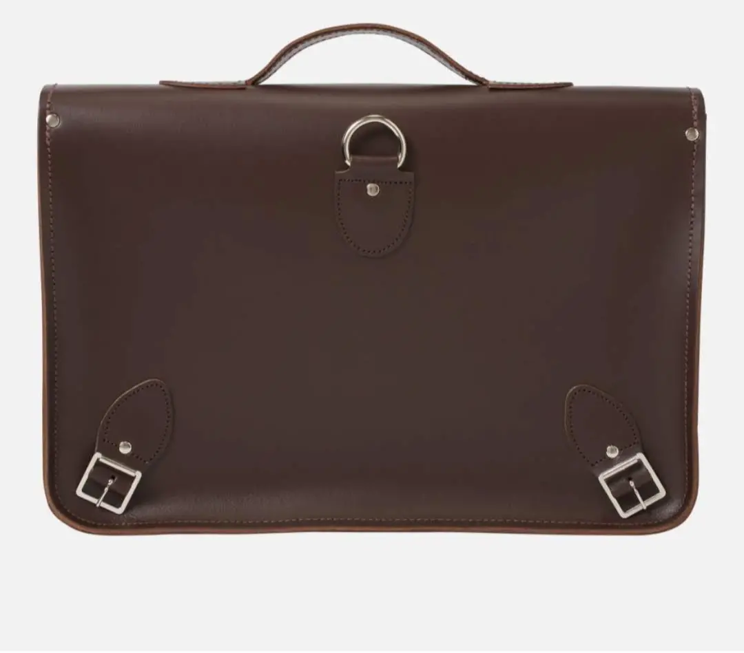 Handmade Satchel Backpack - Dark Brown - Image 4