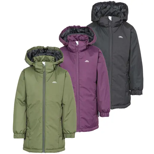 Girls Trespass Primula Padded Water Resistant School Jacket - Image 4