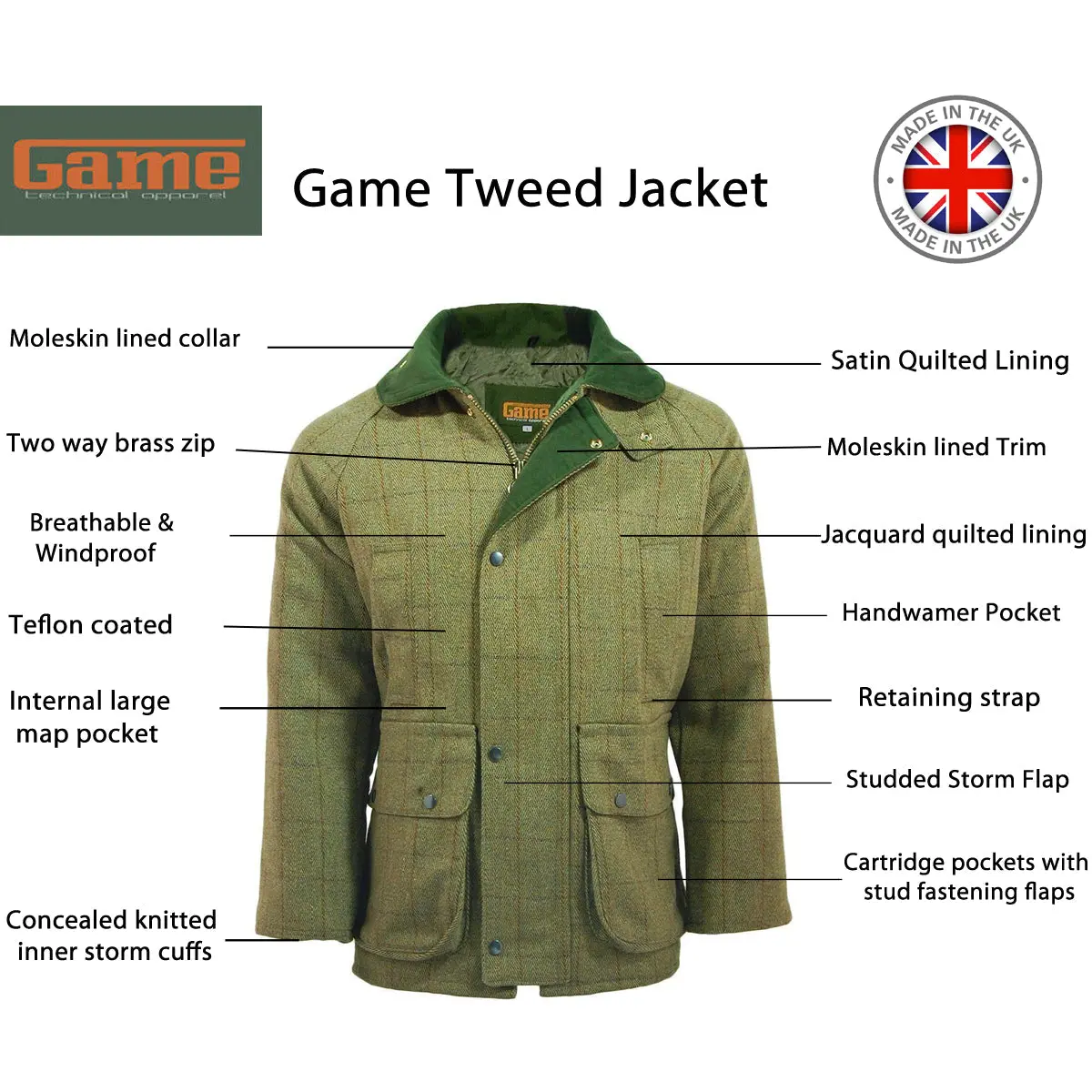 Men's Game Tweed Jacket - Image 4