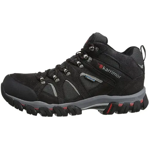 Mens Karrimor Bodmin IV Weathertite Mid Rise Waterproof Hiking Shoes - Image 3