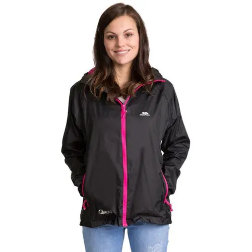 Trespass Qikpac Ladies Waterproof Hooded Jacket - Clearance - Image 3