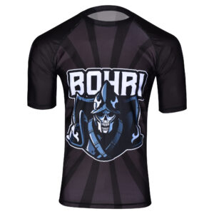 BOHRI Revolve Grey Short Sleeves Rash Guard | BJJ MMA BOXING | Men's | Women's