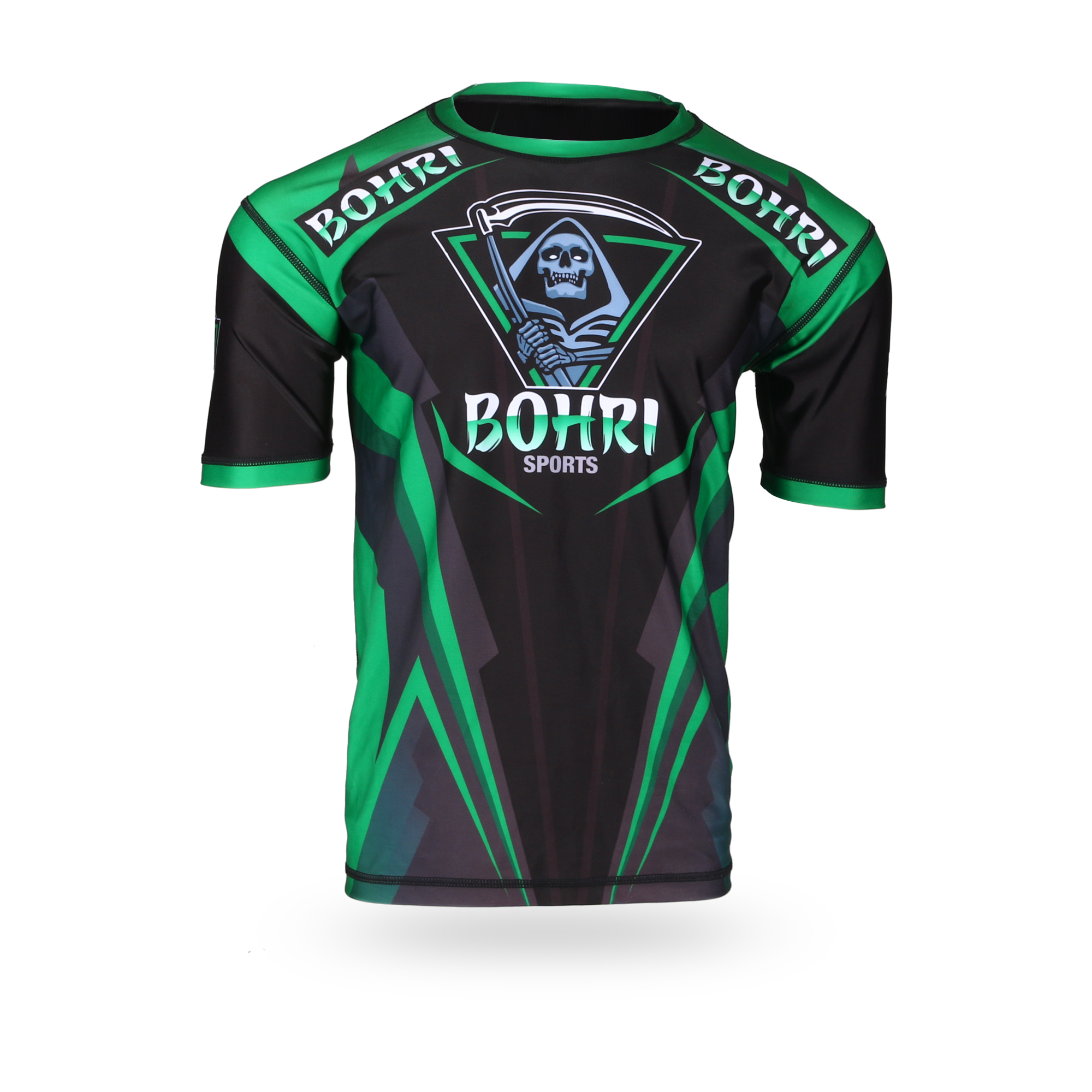 BOHRI Retro Pro Short Sleeves Rash Guard | BJJ MMA BOXING | Men's | Women's