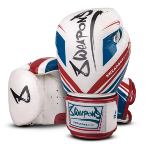 8 Weapons Boxing Gloves Shift - White Navy Red